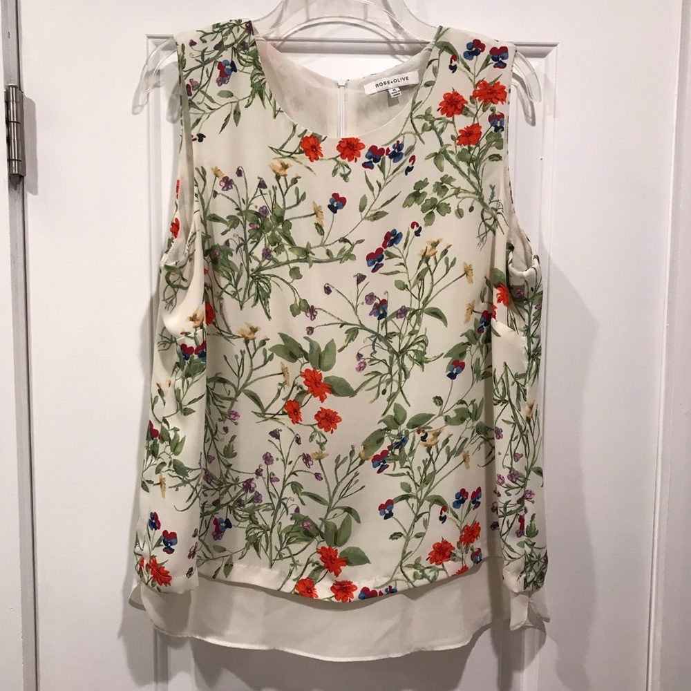 Assorted floral & patterned blouses, size L-XL